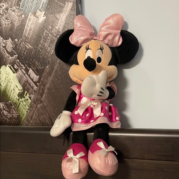 Disney Minnie Mouse Plush Talking Light up Toy - Pink - Picture 1 of 8